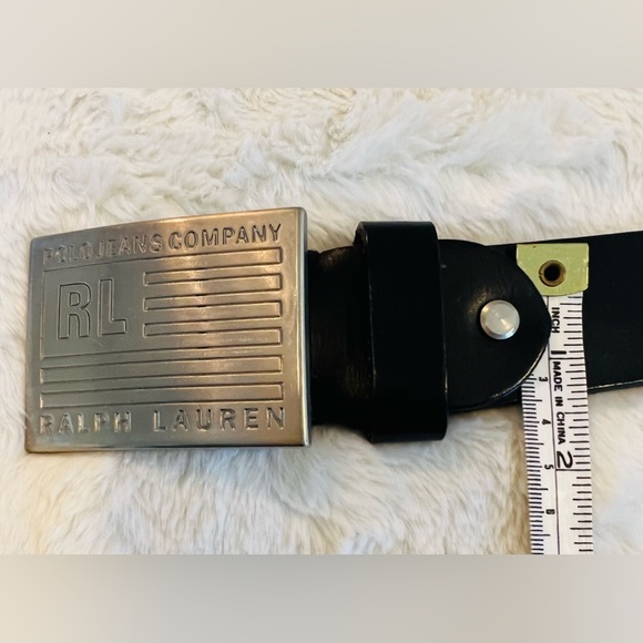 BLACK Ralph Lauren Belt with Silver Buckle - Picture 5 of 11